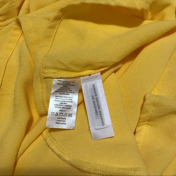 Loft Plus Size NWT Yellow Floral Ruffle Dress Women Various - Picture 10 of 14